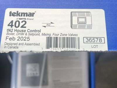 Tekmar boiler zone valve control (NEW)