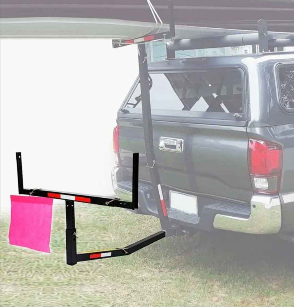 Hitch Mount Load Bar Truck Bed Extender for 2" Receiver - 500lb Capacity