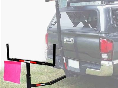 Hitch Mount Load Bar Truck Bed Extender for 2" Receiver - 500lb Capacity