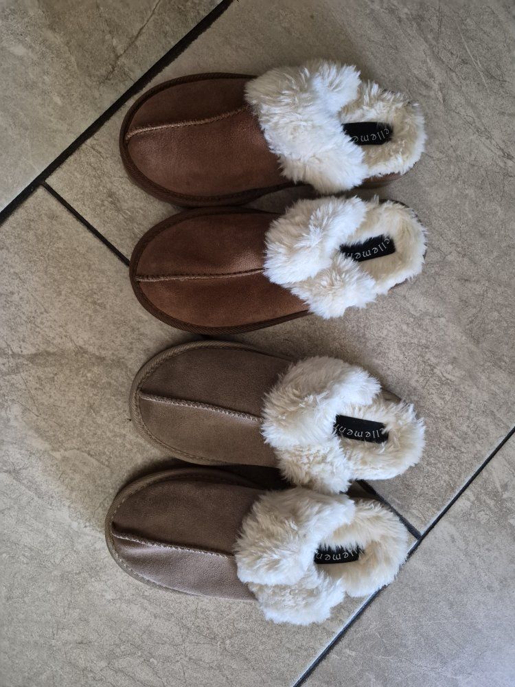 Brand new genuine suede slippers