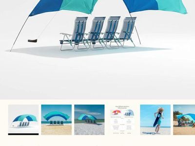 New never use Shibumi Shade Beach Canopy with Wind Assist
