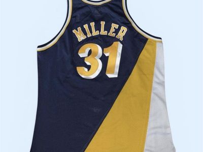 Reggie Miller #31 | M* & L* | Indiana Pacers 1993-94 Navy Jersey | MOJ078