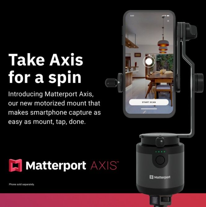 Matterport Axis 360 Degree Smartphone Gimbal Stabilizer with Tripod