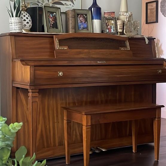 Baldwin Classic  Upright Piano - Walnut Finish with Matching Bench Excellent Condition and Quality
