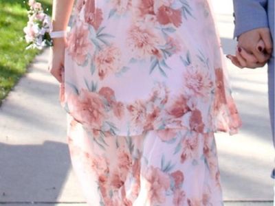 Pink Floral Dress