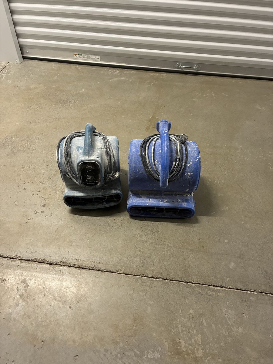 XPower Industrial Air Mover / Carpet Dryer Blower Fans (Set of 2)