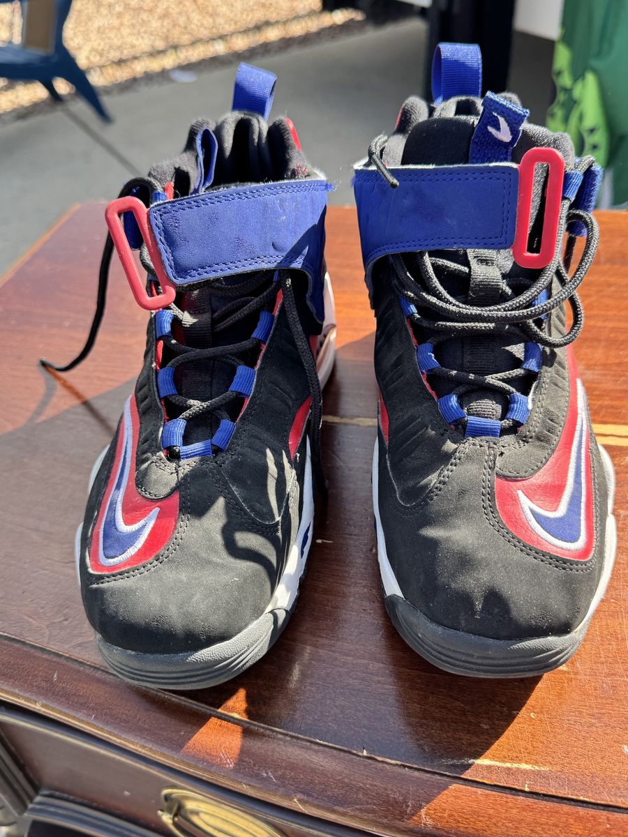 Nike Ken Griffey Jr. Air Max 24 Men's Shoes - Black, Red, Blue - Size 6.5