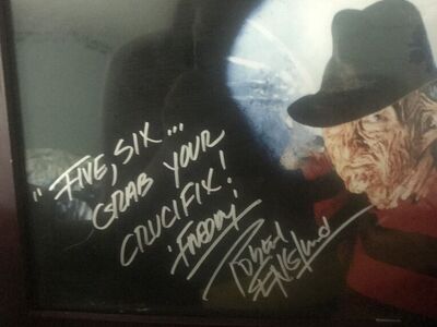 Robert England Signed Picture Of Freddy Krueger