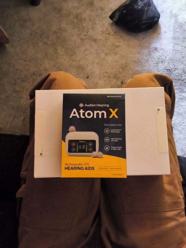 Audien Hearing ATOM X Rechargeable OTC Hearing Aids