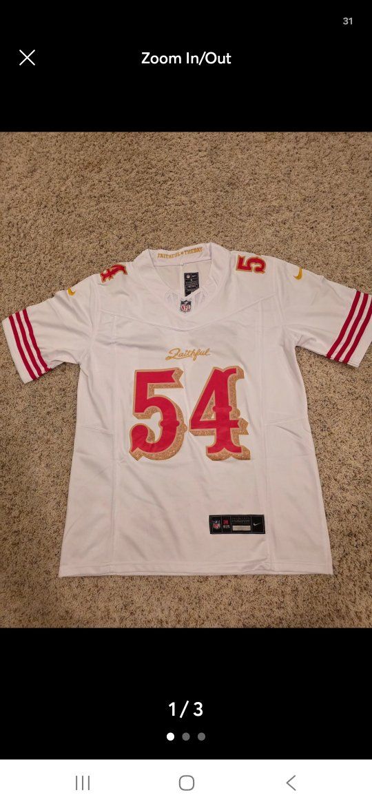 San Francisco 49ers NFL Jerseys - George Kittle #85, Fred Warner #54, Joe Montana #16 - Multiple Sizes