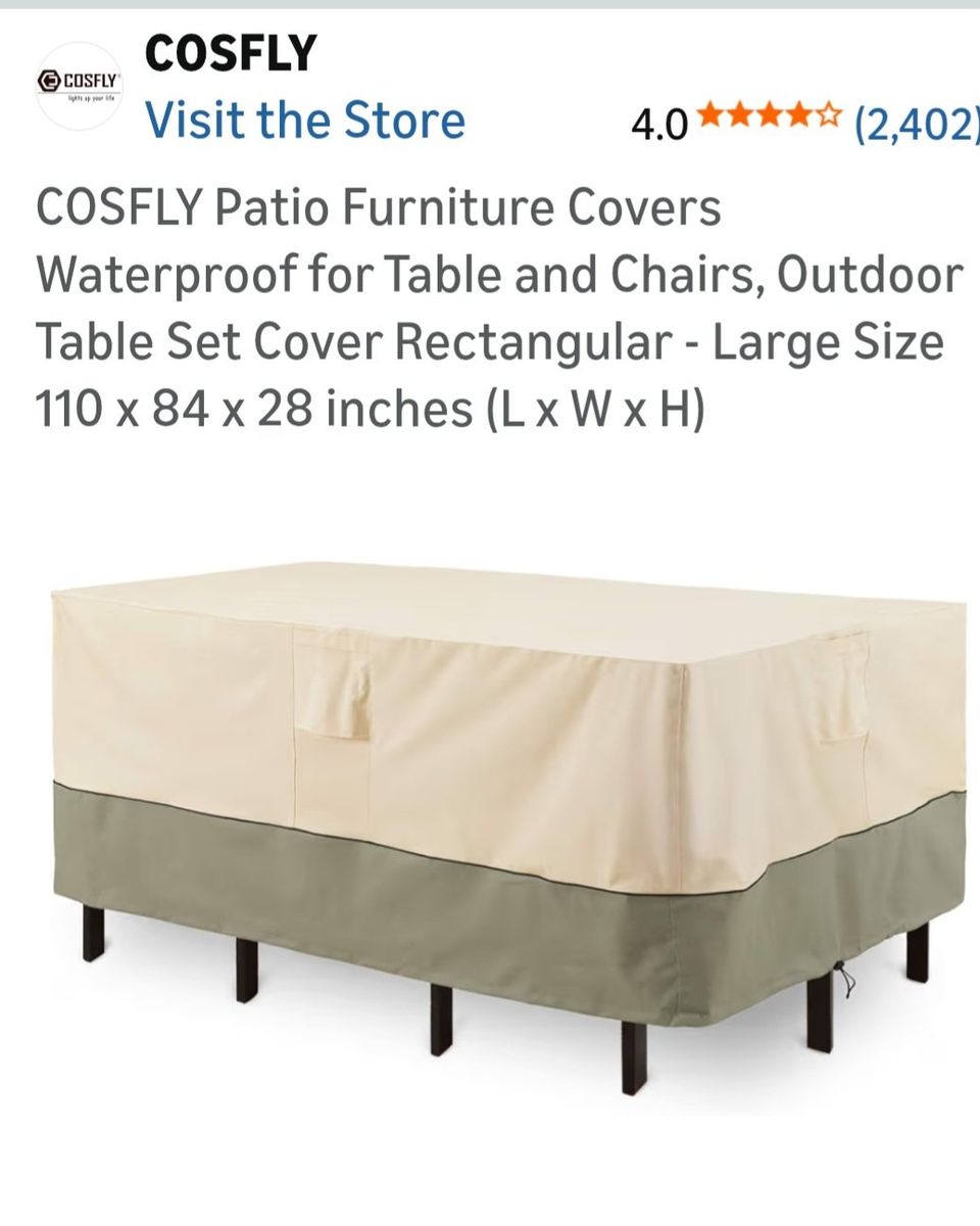Patio Table Cover