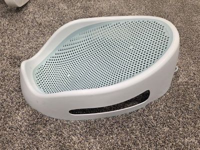 Angelcare Baby Bath Support Seat White and Blue Used