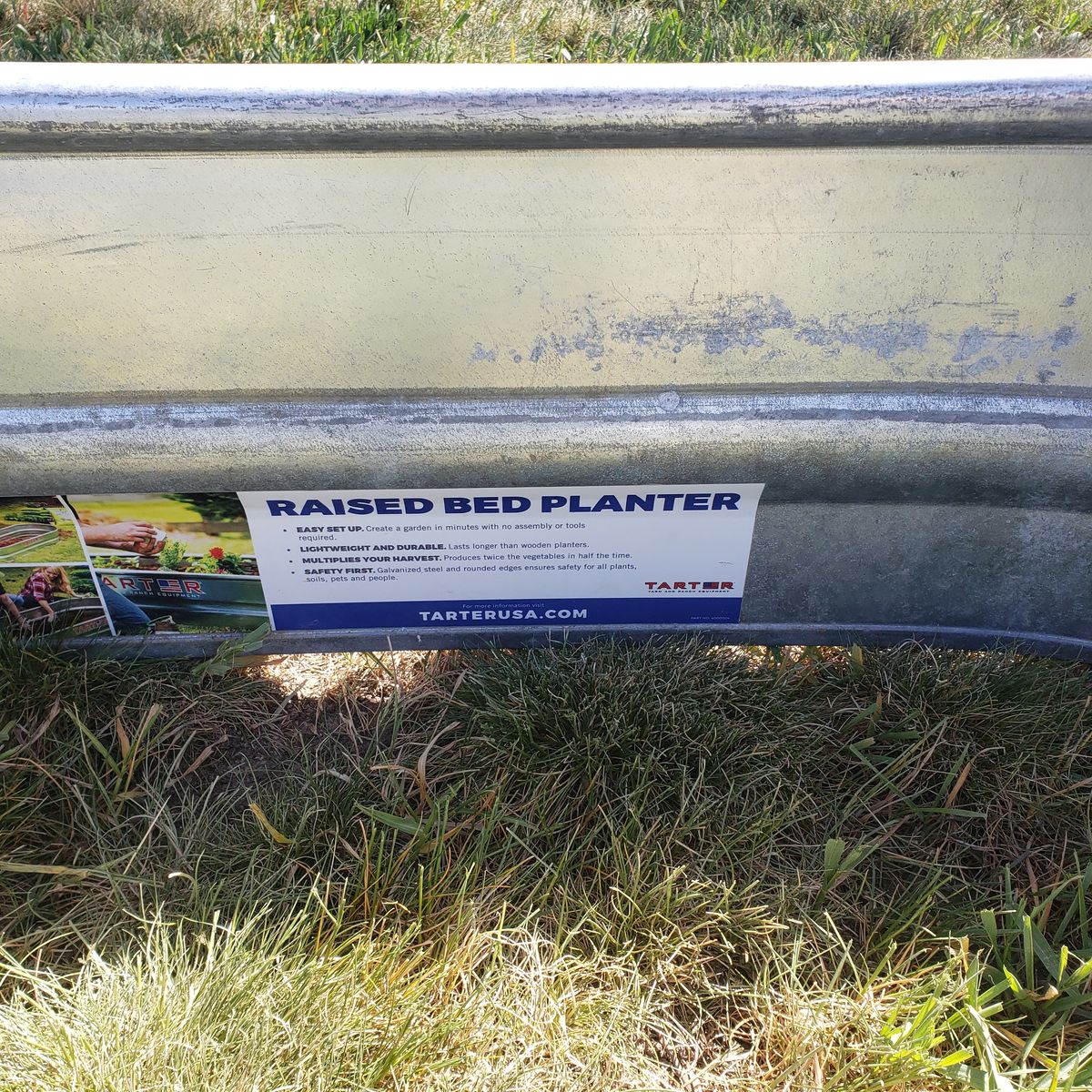 Raised Metal Garden Bed Trough- 6 ft x 1 ft x 2 ft