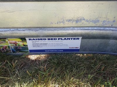 Raised Metal Garden Bed Trough- 6 ft x 1 ft x 2 ft