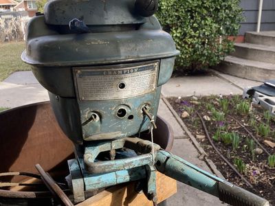 Boat motor champion vintage 1950s