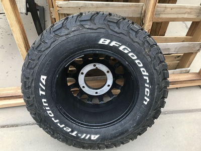BF good rich TA all-terrain KO three tire and rim size LT255170R 16