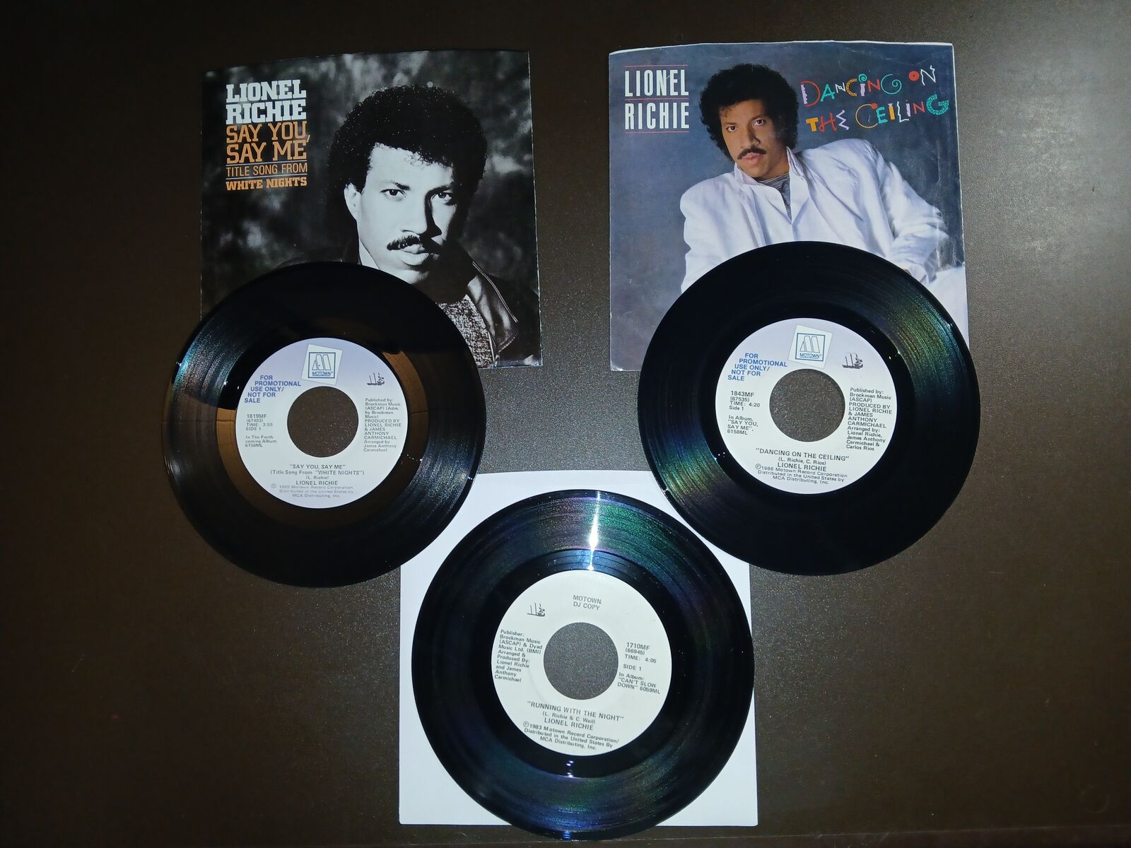 Lot of 3 LIONEL RICHIE Vinyl Records (45 RPM 7")