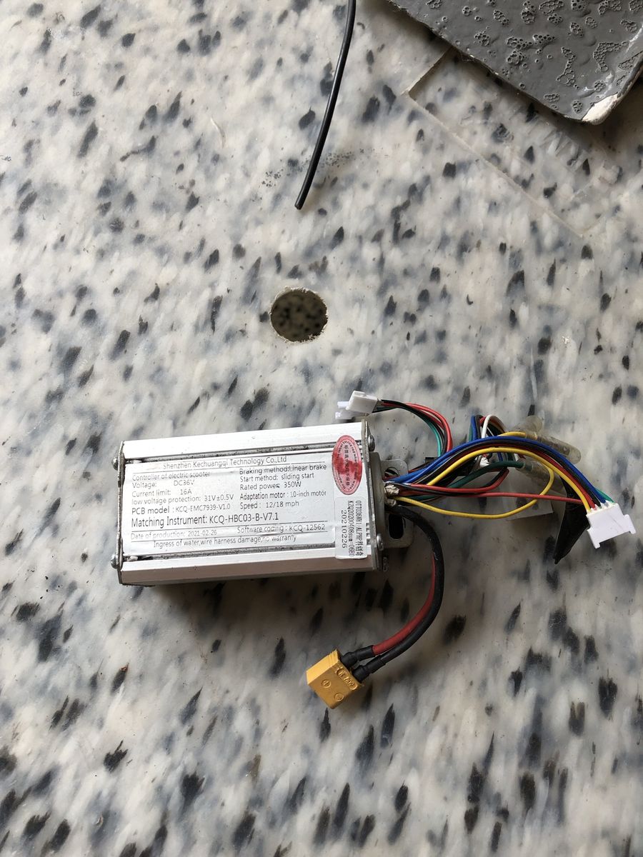 Electric Scooter Controller DC 36V 350W 16A Model KCQ-EMC7939-V1.0