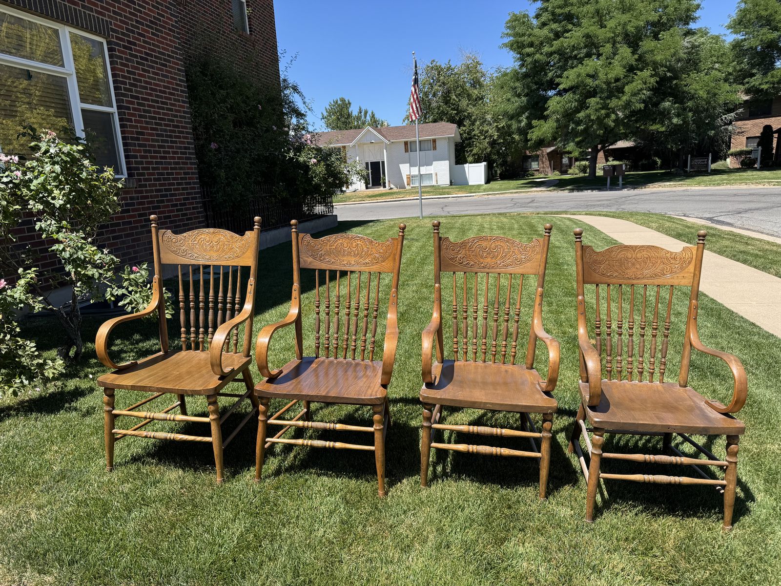 Vintage Oak dining chairs