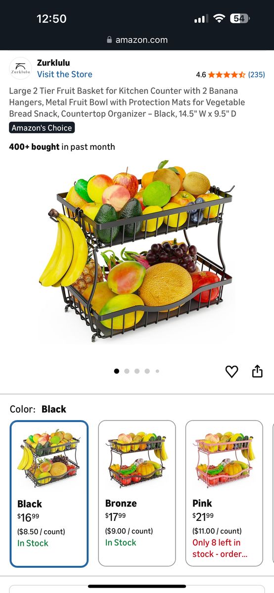 2-Tier Fruit Basket