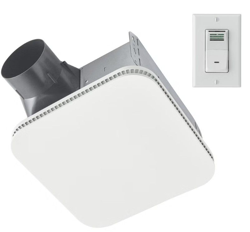 Broan Cleancover CST80KW Bath Ventilation Fan with Humidity Sensing Control Switch 1779198  #107213