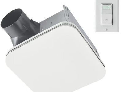 Broan Cleancover CST80KW Bath Ventilation Fan with Humidity Sensing Control Switch 1779198 #107213