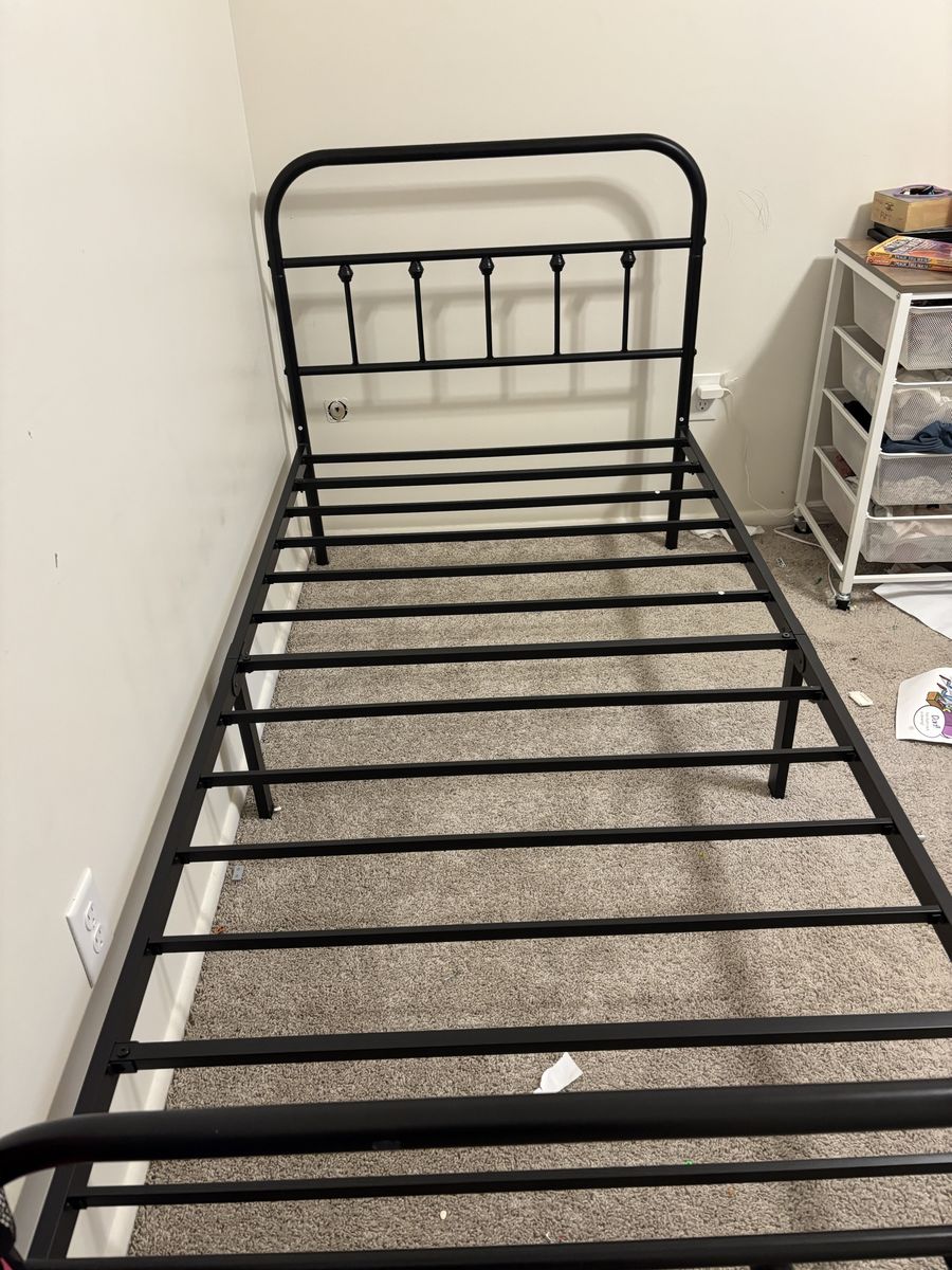 Twin metal bed frame