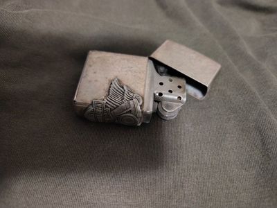 Vintage Zippo Harley-Davidson Lighter - Bradford, PA Made in USA - Silver/Gold Tone
