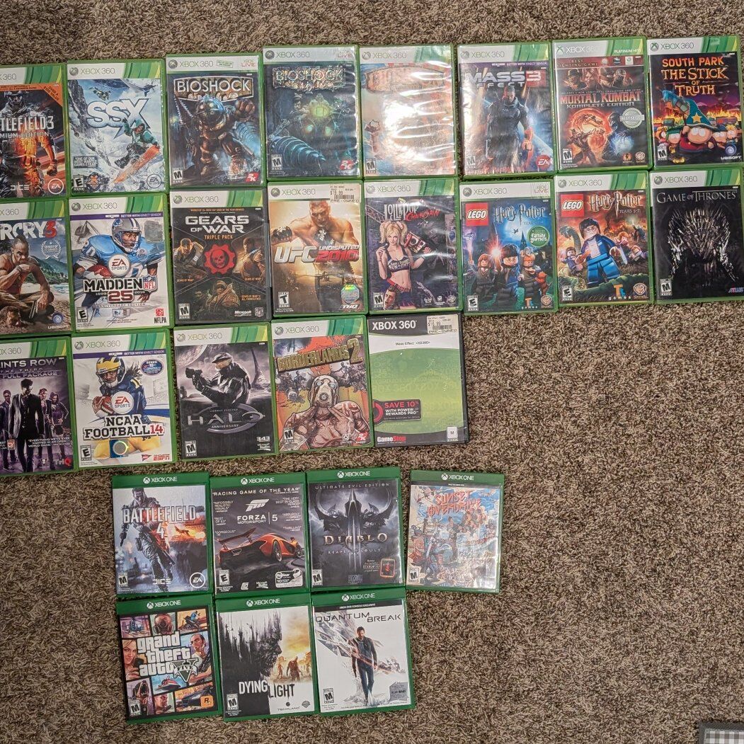 Xbox One and Xbox 360 Games