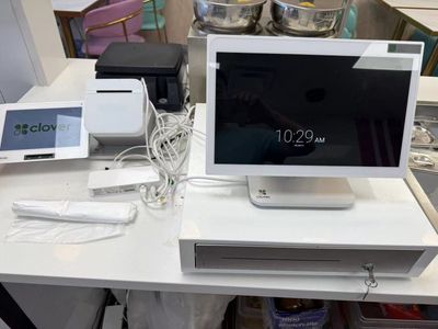 Clover POS dual monitor station for sale