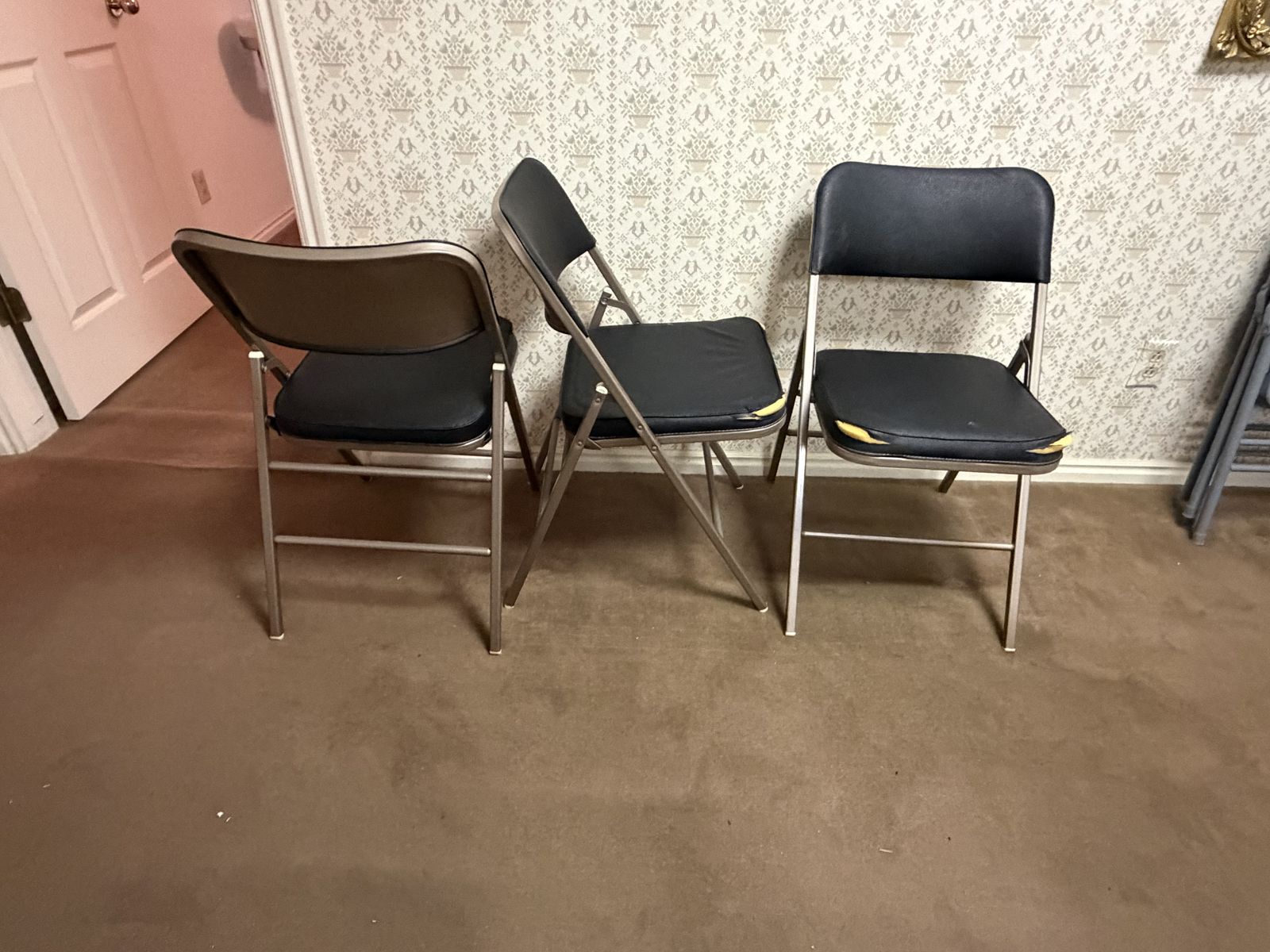 Vintage Samsonite Folding Chairs – Style 6828 – Set of 3 – $75