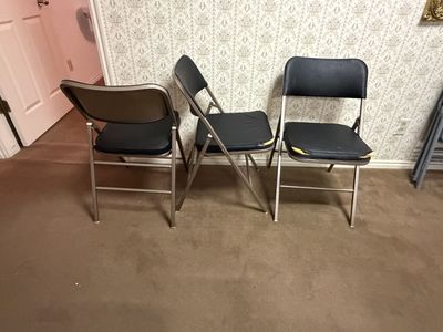 Vintage Samsonite Folding Chairs – Style 6828 – Set of 3 – $75