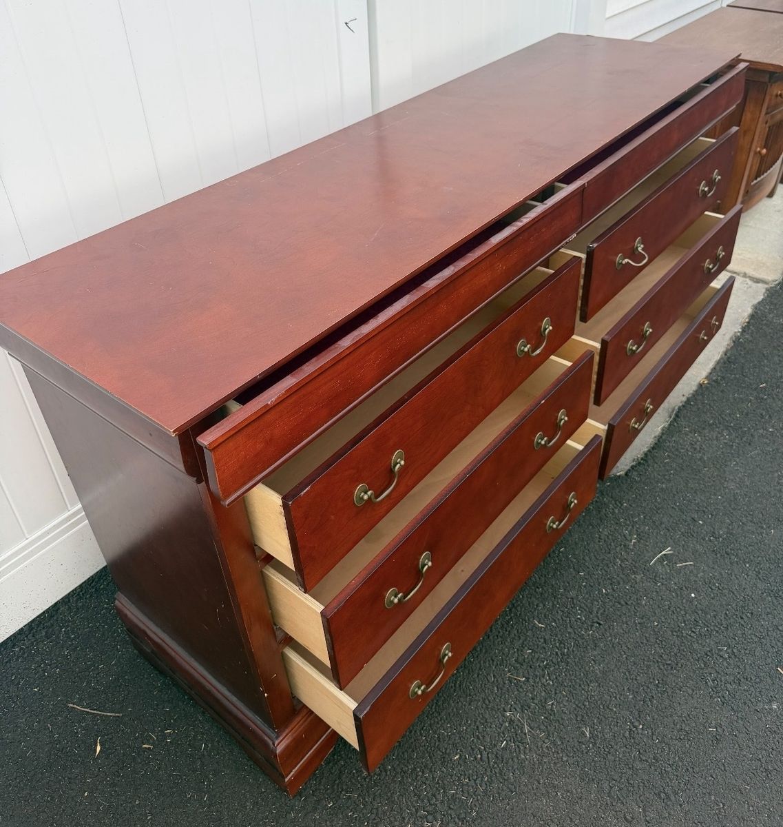 Solid cherry dresser