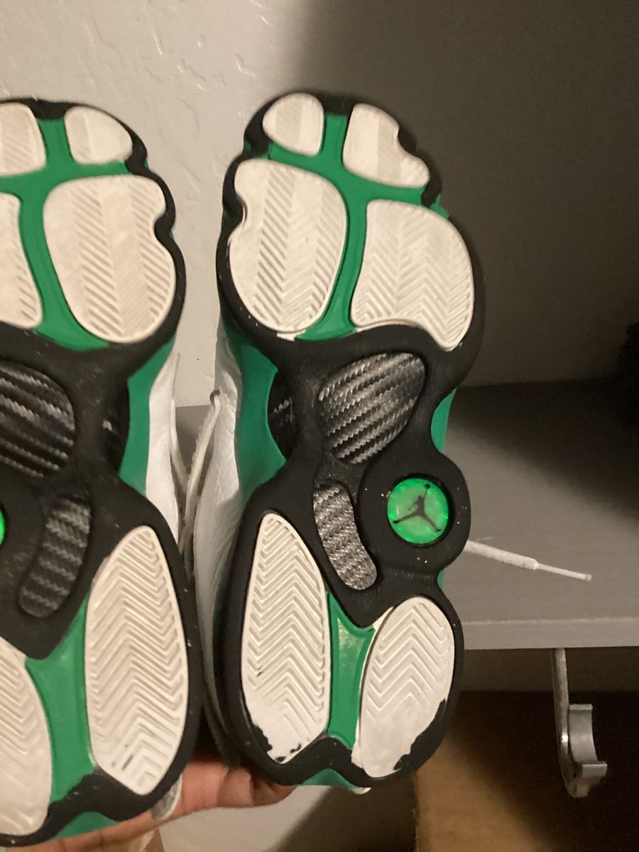 Jordan 6 Rings Youth Shoes White Green Black Basketball Sneakers size 6.5