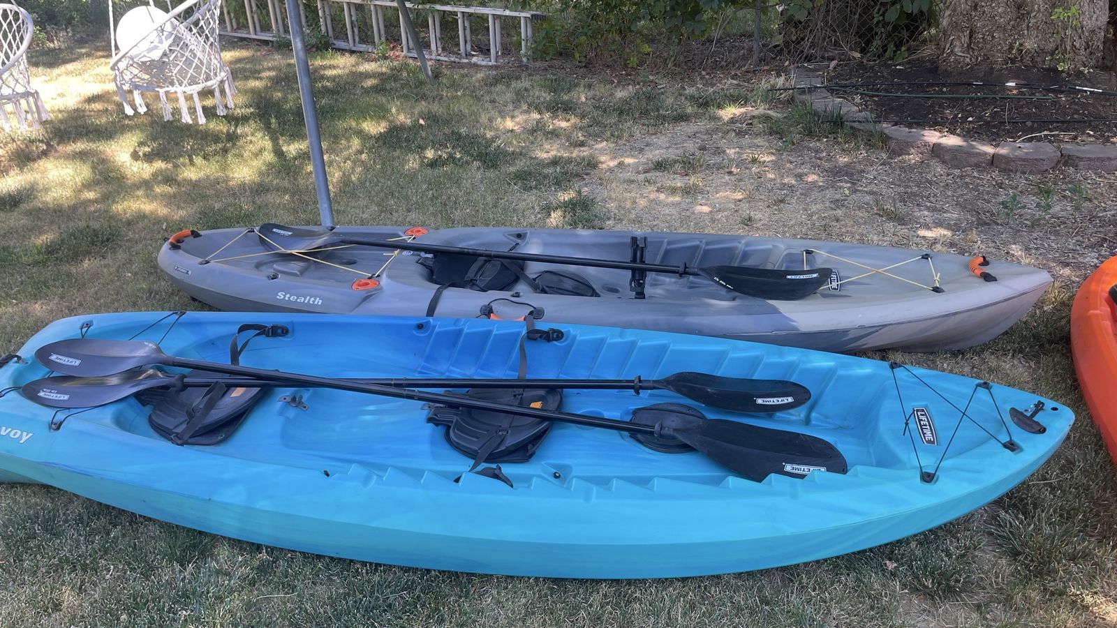 Lifetime Kayaks - Stealth & Envoy Models - Used with Paddles
