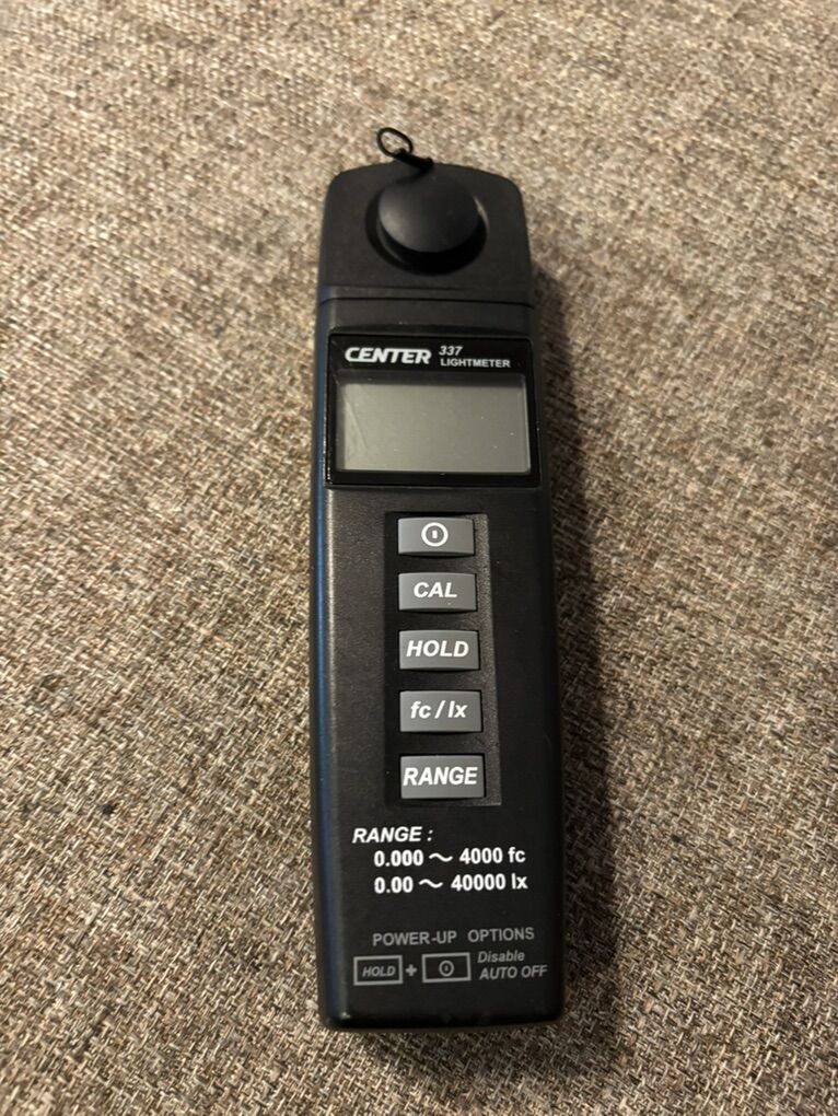 Center 337 Lux Light Meter For Photography