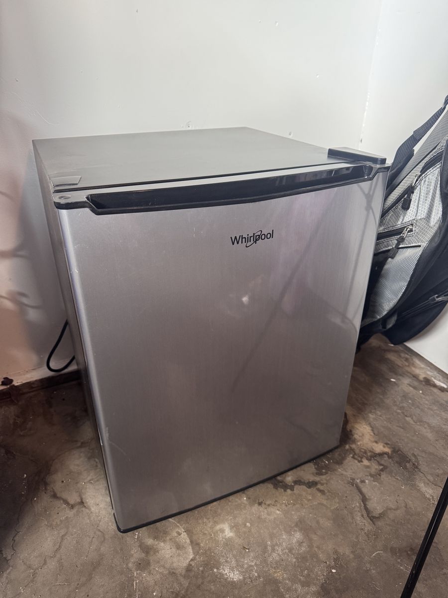Whirlpool Mini Fridge Stainless Steel Compact Refrigerator