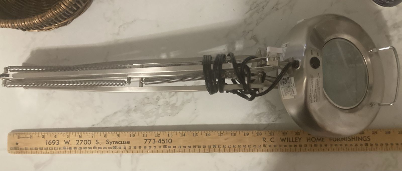 Clamp on magnifier