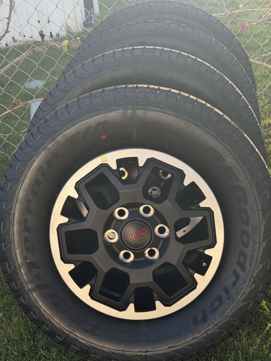 Brand new 2026 Toyota Tacoma wheels and tires
