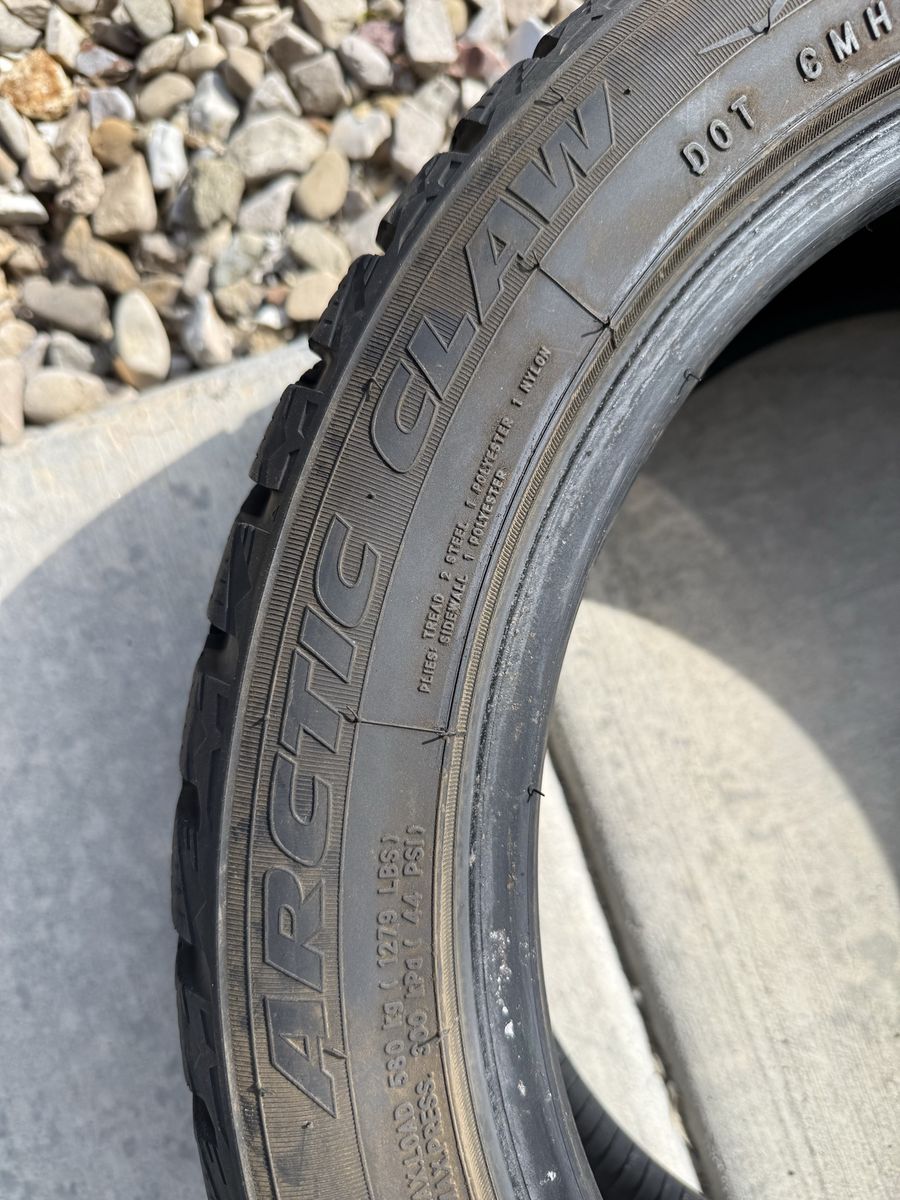 Gently used snow tires.
