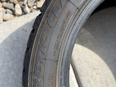 Gently used snow tires.