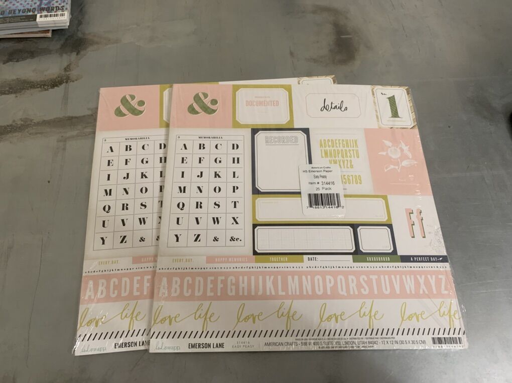 Scrapbook Paper & Washi Adhesive Sheets