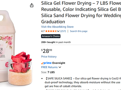 Silica Gel Flower Drying – 7 LBS Reusable