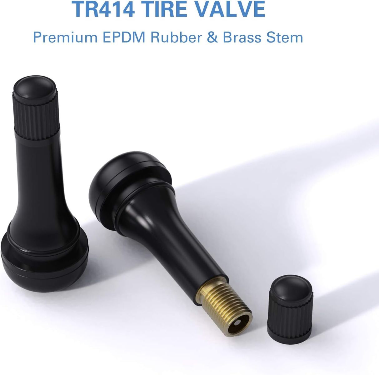 TMR TR414 Rubber Snap-in Tire Valve Stem (50pcs/Bag)