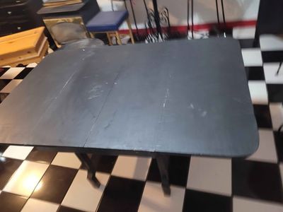Antique Ebonized Drop-Leaf Table