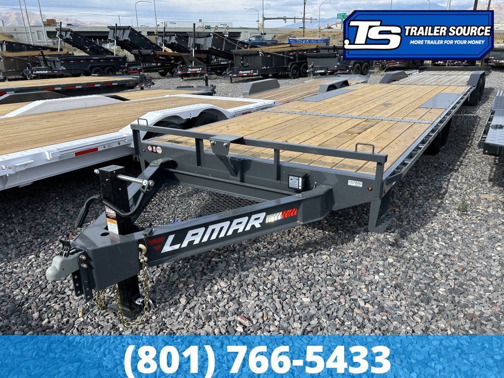 8.5x24 Lamar F8 Deckover Equipment Trailer - 14K GVWR -