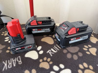 Milwaukee m18 and m12 batteries