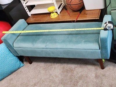 bed end seat and storage