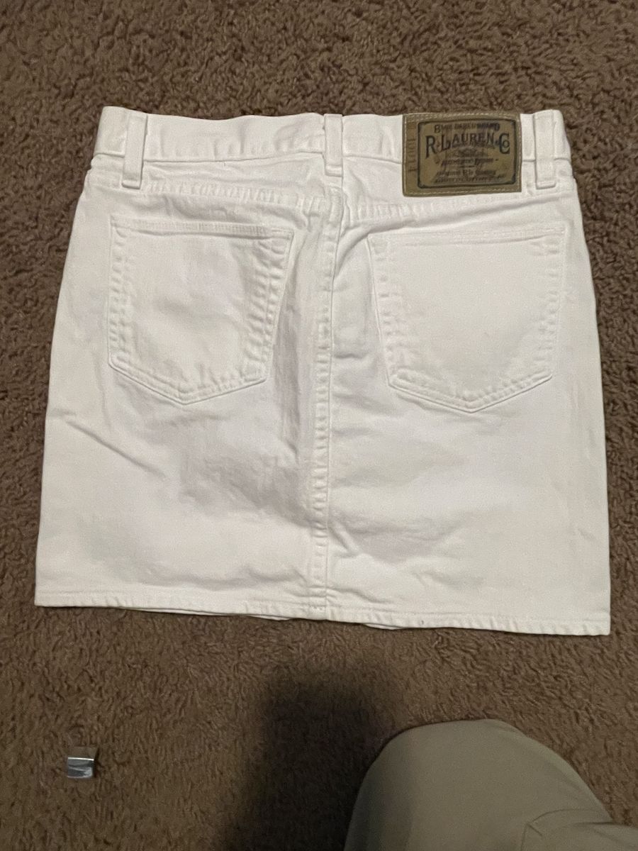 Ralph Lauren Polo White denim skirt