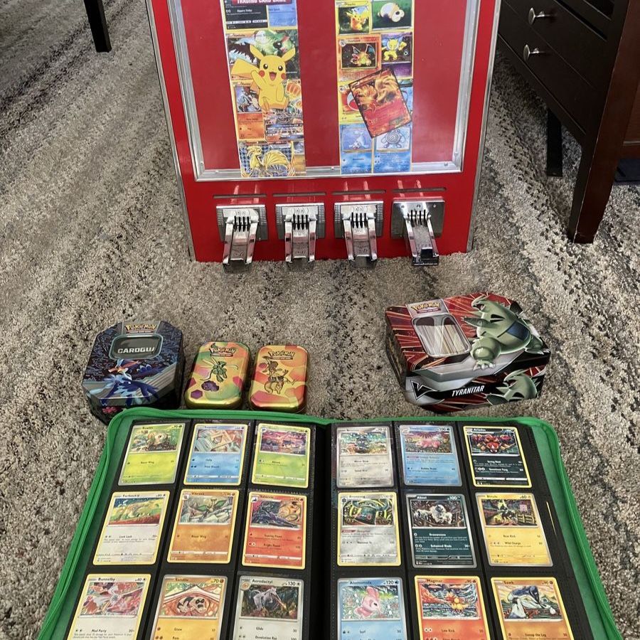 Pokémon Card Vending Machine and Collection